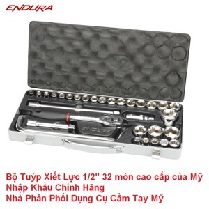 Bộ tuýp xiết lực 1/2" 32 chi tiết Endura E1236