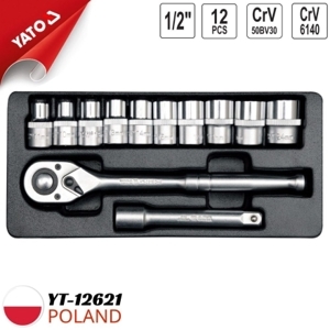 Bộ tuýp  Yato YT-12621, 12 chi tiết