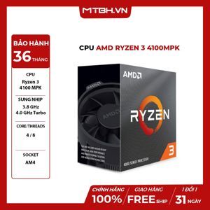 Bộ vi xử lý - CPU AMD Ryzen 3 4100 MPK