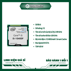 Bộ vi xử lý - CPU Intel Core i5-10400F