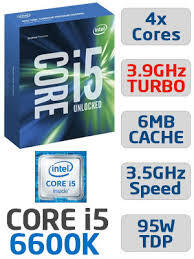 Bộ vi xử lý Intel Core i5-6600K 3.5GHz Turbo 3.9GHz