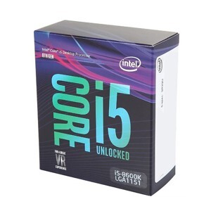 Bộ vi xử lý Intel Core I5-8600K (3.6GHZ, 9MB CACHE, 6C-6T) SK 1151-V2