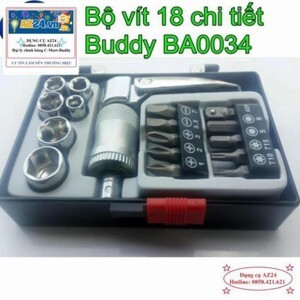 Bộ vít 18 chi tiết Buddy BA0034