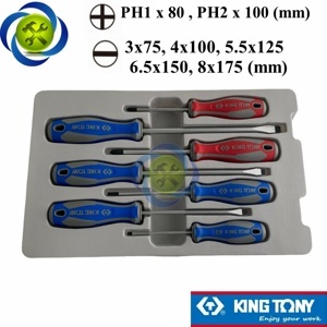 Bộ vít 7 cái hệ mét Kingtony 30117MR