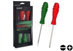 Bộ vít bake và vít dẹt 4 món Toptul GAAE0404