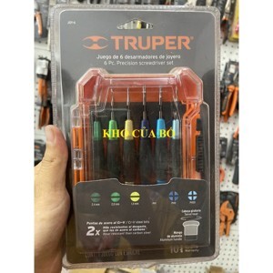 Bộ vít đồng hồ cán nhôm 6 cây Truper 14202 JOY-6