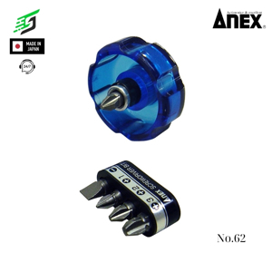 Bộ |tháo góc hẹp kèm mũi vít Anex No.62