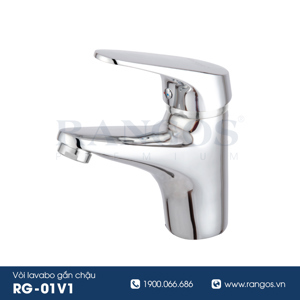 Bộ vòi chậu lavabo 1 lỗ Rangos RG-01V1