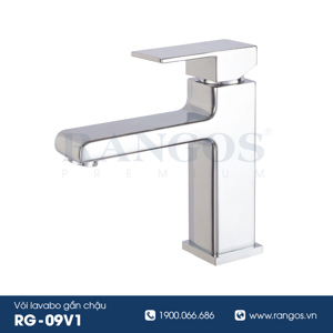 Bộ vòi chậu lavabo cao cấp Rangos RG-09V1