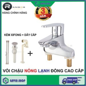 Bộ vòi chậu lavabo cao cấp Rangos RG-05V