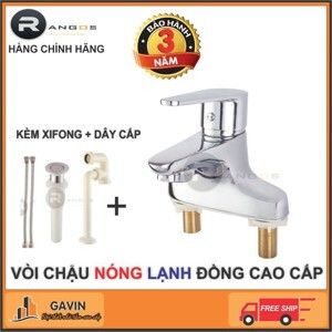 Bộ vòi chậu lavabo cao cấp Rangos RG-05V