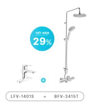 Bộ vòi chậu + sen tắm LFV-1401S+BFV-3415T