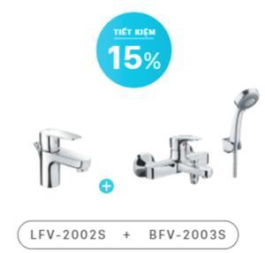 Bộ vòi chậu + sen tắm LFV-2002S+BFV-2003S