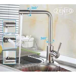 Bộ vòi rửa bát nóng lạnh inox 304 Zento SUS5575