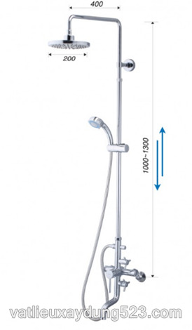 Bộ vòi sen đứng nóng lạnh Caesar S488C