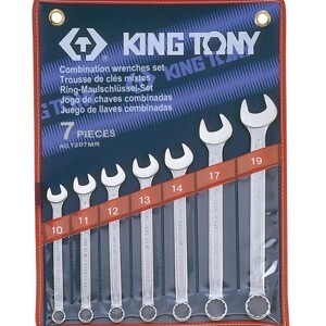 Bộ vòng miệng 7 cái hệ mét Kingtony 1207MR - 10-19mm