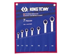 Bộ vòng miệng 7 cái hệ mét Kingtony 1207MR - 10-19mm