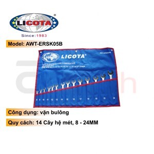 Bộ vòng miệng 8-24mm Licota AWT-ERSK05B