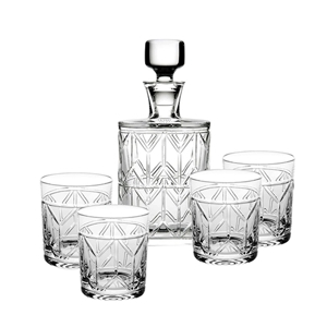 Bộ Whisky decanter & 4 ly Old fashion Avenue - 5 món - 40cm