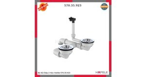 Bộ xả chậu 2 hộc Hafele 570.35.923