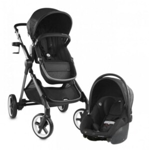 Bộ xe đẩy đôi xe đẩy- nôi xách Evenflo Gold Pivot Xpand Travel System Moonstone