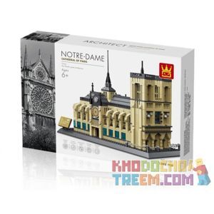 Bộ xếp hình Lego Nhà thờ Đức bà Paris Pháp WANGE 5210 NLG0043-10