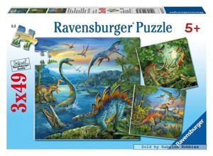 Bộ xếp hình puzzle Dinosaur Fascination 3 bộ 49 mảnh Ravensburger RV09317 5
