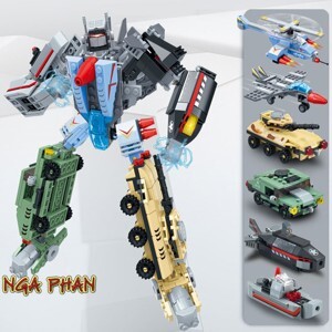 Bộ xếp hình Qman Siêu robot lãnh chúa kiêu hùng 543 chi tiết