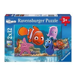 Bộ xếp hình Ravensburger Cuộc phiêu lưu của Nemo (2 bộ 12 mảnh)