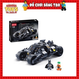 Xếp hình xe Batman Tumbler cỡ trung Decool 7105 325 chi tiết