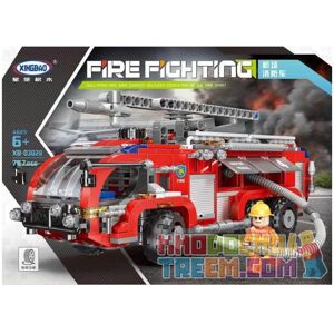 Bộ Xếp Hình Xingbao Firetruck 03030 – Lắp Ráp Xe Cứu Hỏa Phun Nước Chữa Cháy 720 Chi Tiết