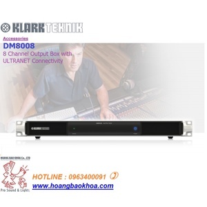 Bộ xử lý âm thanh Ultranet Klark Teknik DM8008