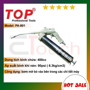 Bơm mỡ bằng hơi Top PA-801 - 400cc