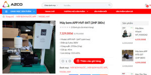 Bơm nước biến tần APP HVF-84T (MTS-84T)