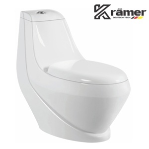 Bồn Cầu 1 Khối Ceramic Kramer KB-2022