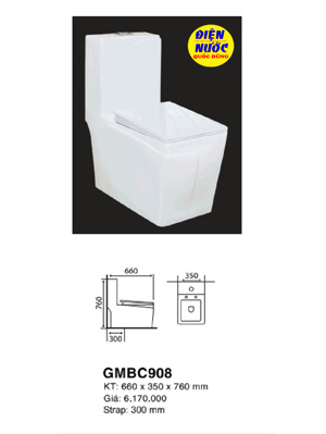 Bồn cầu 1 khối Gama GMBC908
