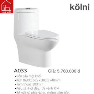 Bồn cầu 1 khối Kolni A033