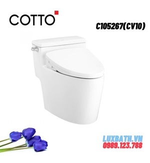 Bồn cầu 1 khối nắp rửa điện tử Cotto C105267(CV10)