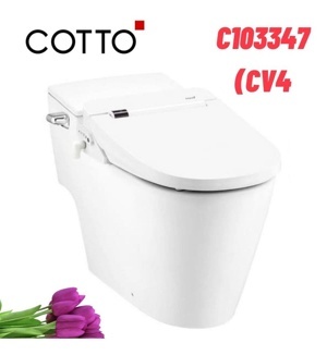 Bồn cầu 1 khối nắp rửa điện tử Cotto C103347(CV4)