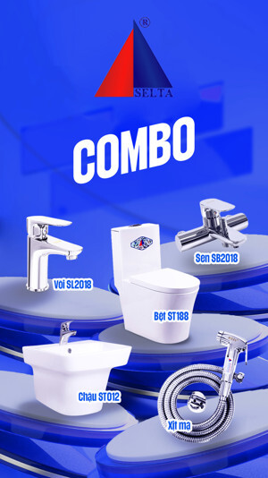 Bồn cầu 1 khối Selta ST188