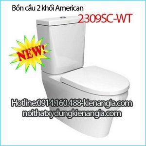 Bồn cầu 2 khối American Standard 2309SC-WT