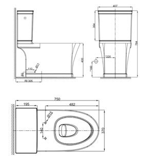 Bồn cầu 2 khối American Standard VF-2781