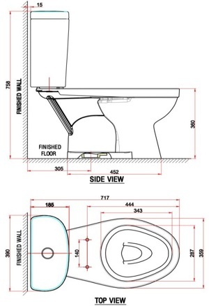 Bồn cầu 2 khối American Standard VF-2397S