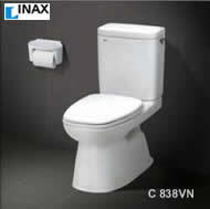Bồn cầu Inax C838VN (C-838VN) - 2 khối