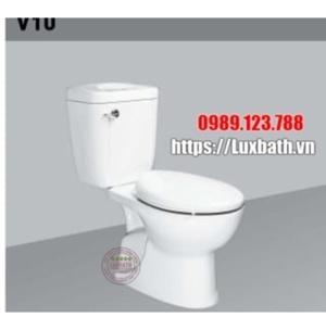 Bồn cầu 2 khối xả gạt Hảo Cảnh V10