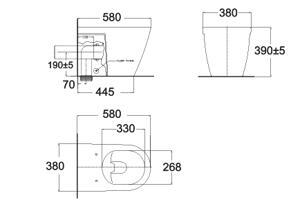 Bồn cầu American 3229B-WT