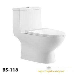 Bồn cầu Basic BS118 -  1 khối, nắp đóng êm