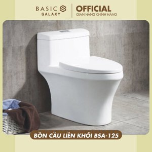 Bồn cầu Basic BSA125 - 1 khối, nắp đóng êm