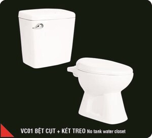 Bồn cầu cụt Hảo Cảnh VC01