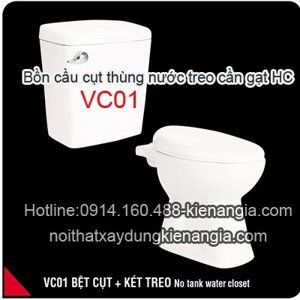 Bồn cầu cụt Hảo Cảnh VC01